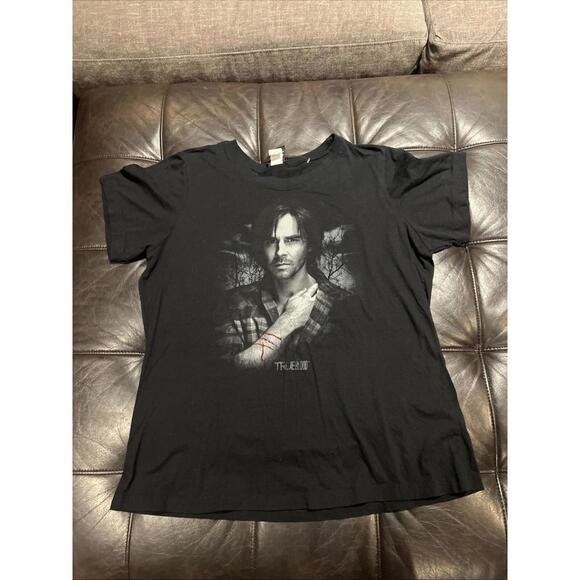 True Blood Sam Merlotte Vampire Promo Size Large Retro T Shirt TV Movie Horror L - Picture 1 of 11
